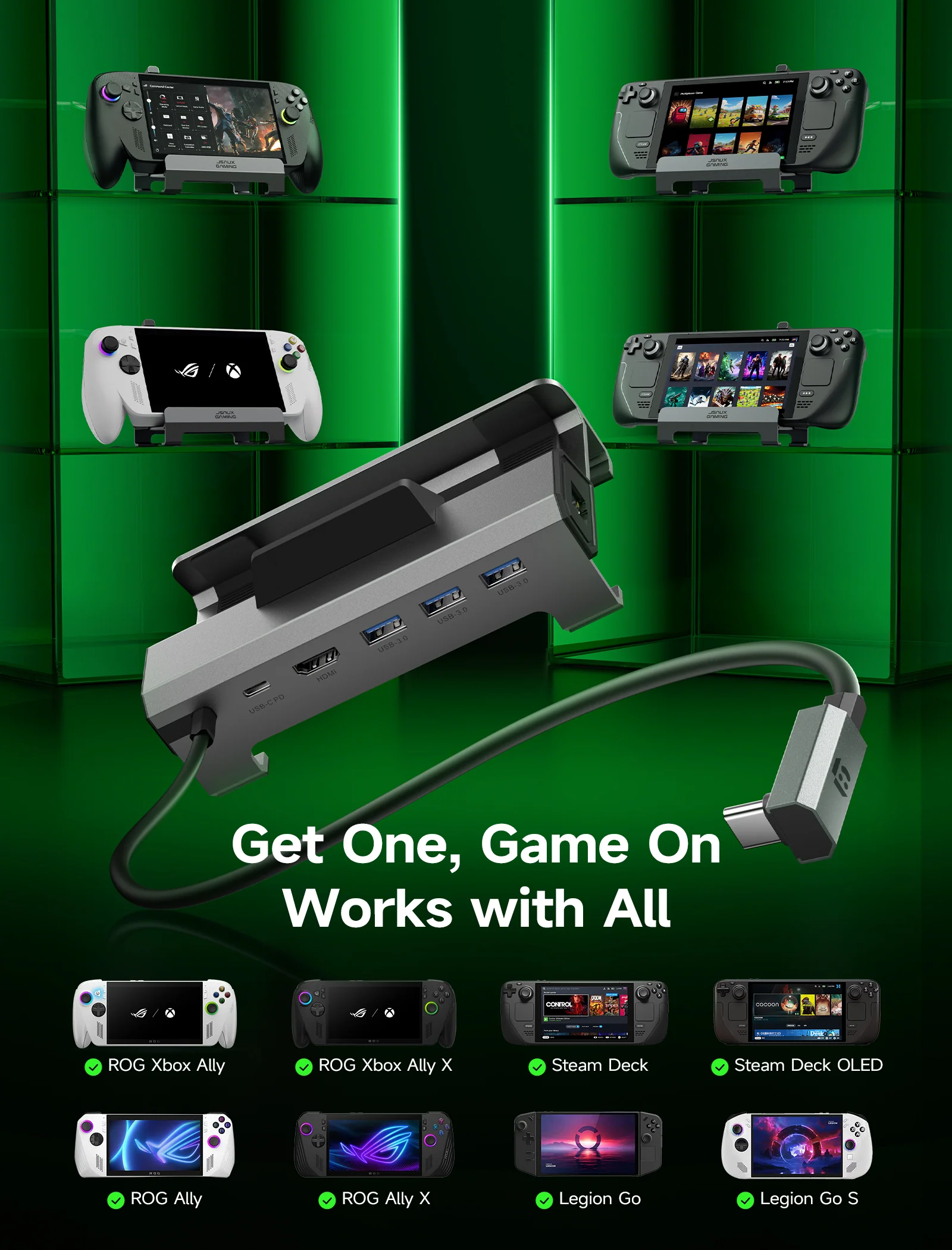 6-in-1 Docking Station for ROG Xbox Ally X & ROG Xbox Ally - Image 8