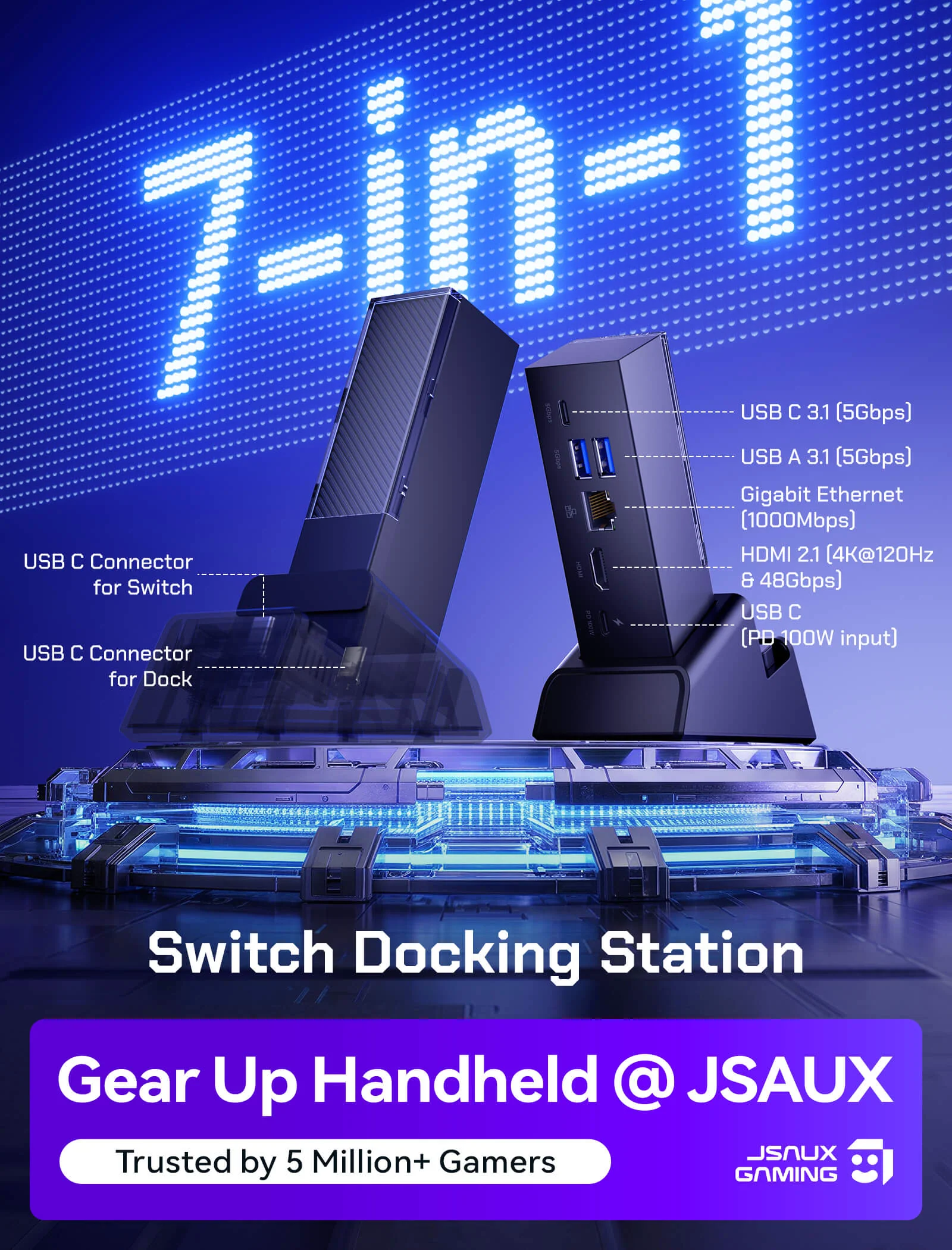 7-in-1 Multifunctional Docking Station for Switch 2 - Image 12