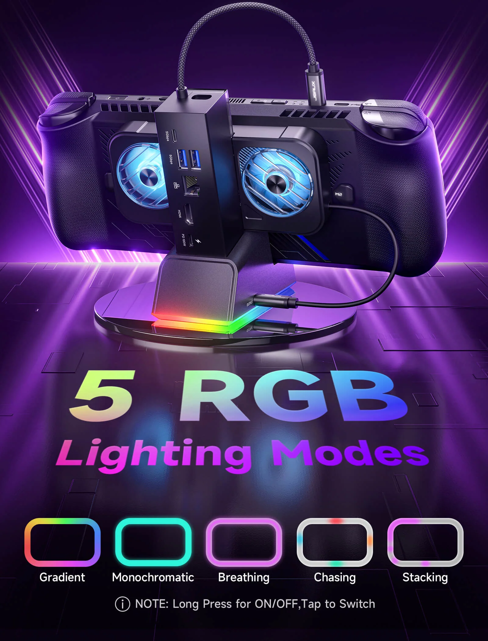 7-in-1 RGB Cooling Docking Station - Image 6