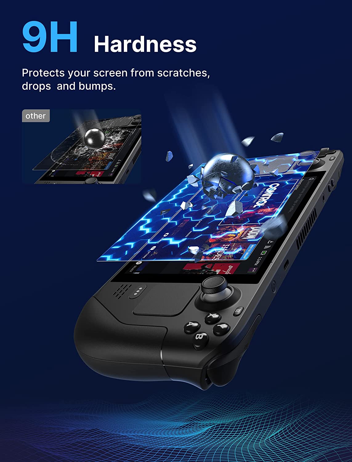 Anti-Glare Screen Protector for Steam Deck - Image 4