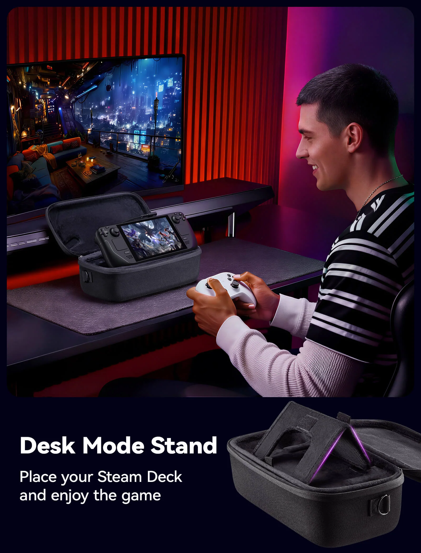 Double-Decker Travel Supply Case for Steam Deck LCD & OLED - Image 6