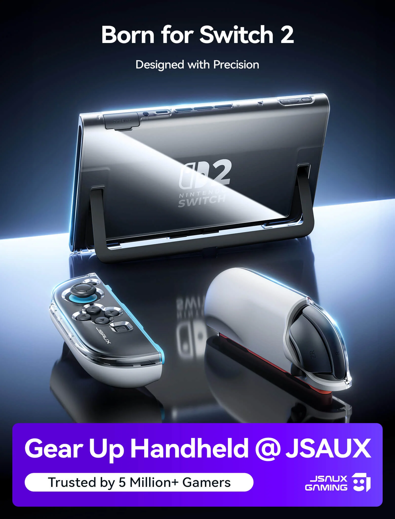 Ergonomic Full-Cover Case Set for Switch 2 - Image 2
