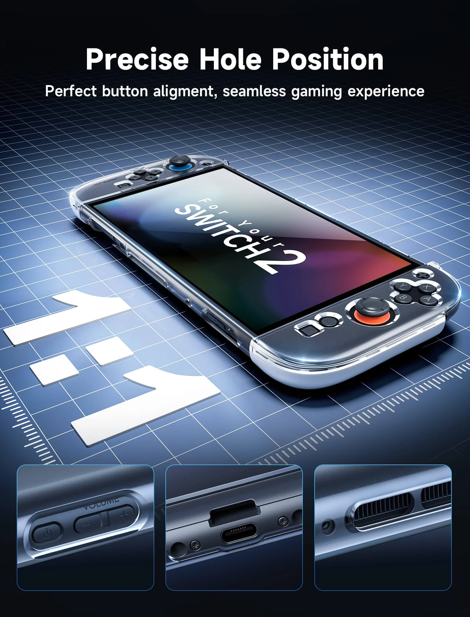 Ergonomic Full-Cover Case Set for Switch 2 - Image 3