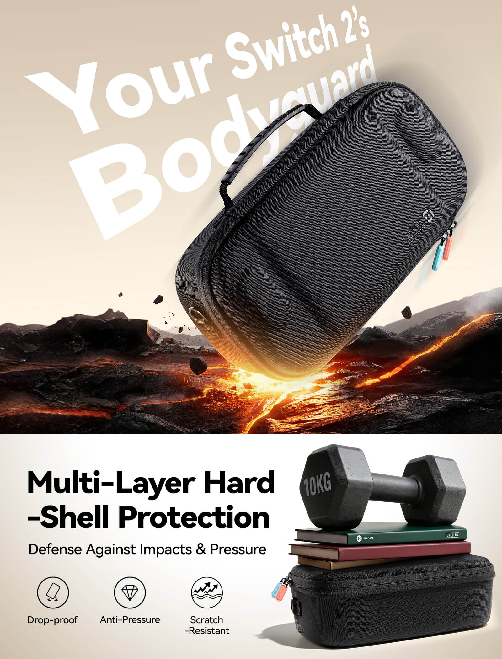 FlexForm Series | Double-decker Travel Case for Switch 2 - Image 4