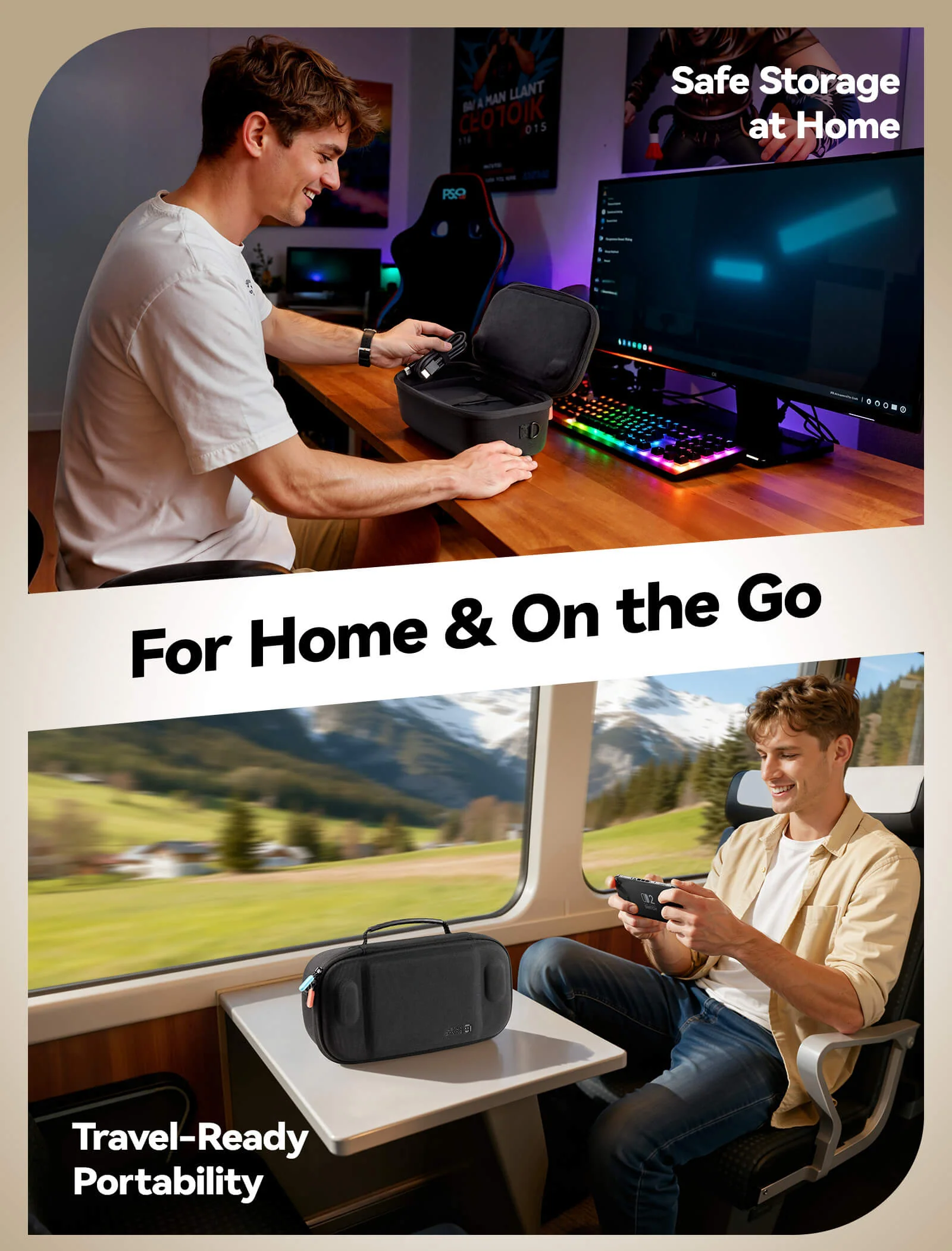 FlexForm Series | Double-decker Travel Case for Switch 2 - Image 6