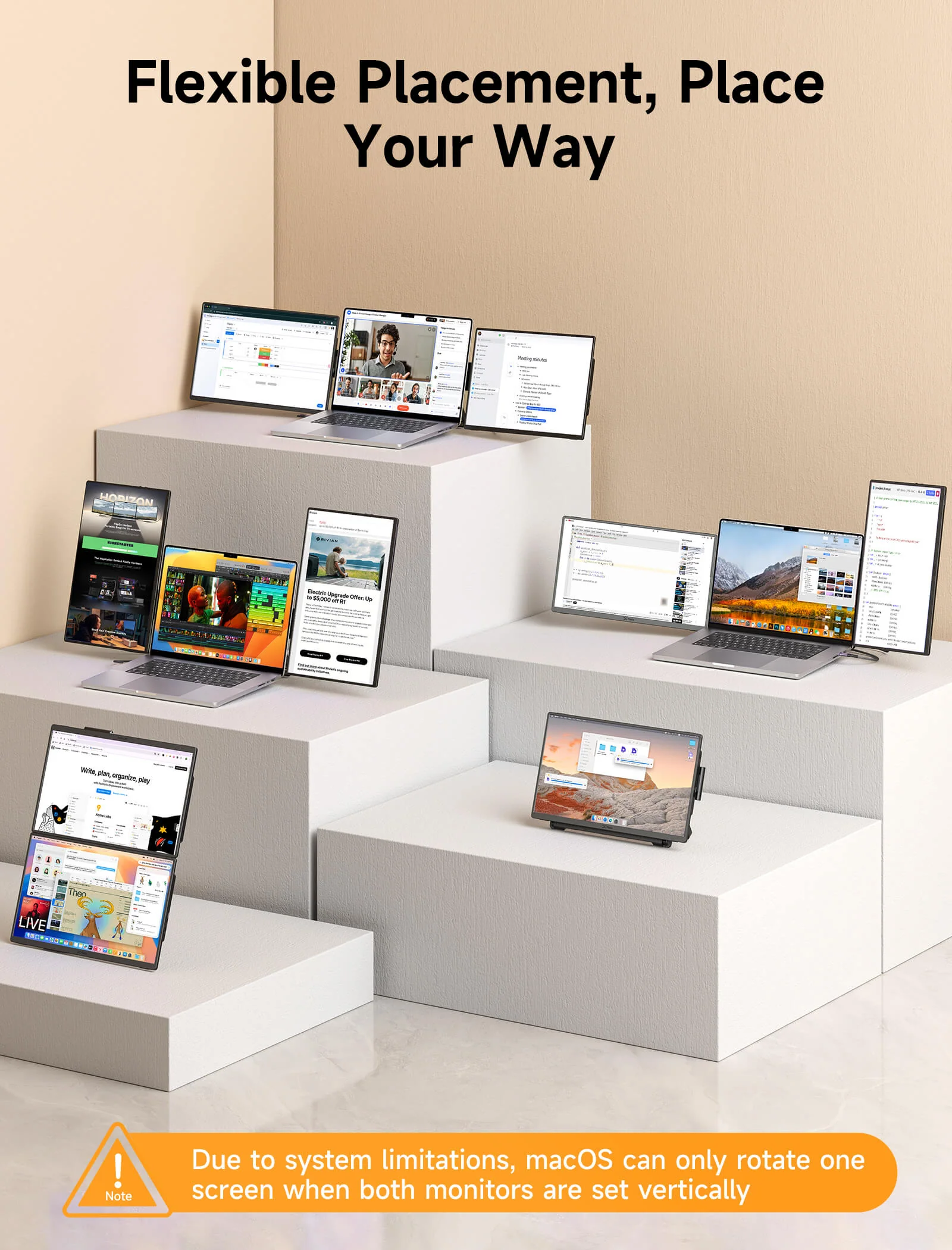 FlipGo Horizon Snap-On Tri-screens - Image 3
