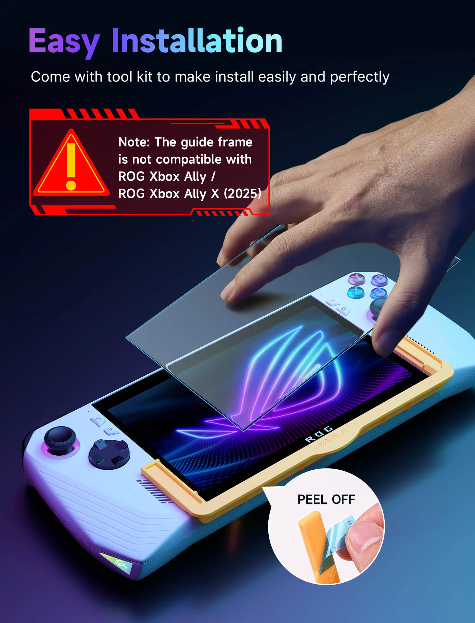 HD Tempered Glass Screen Protector for ROG Ally & ROG Xbox Ally Series - Image 2