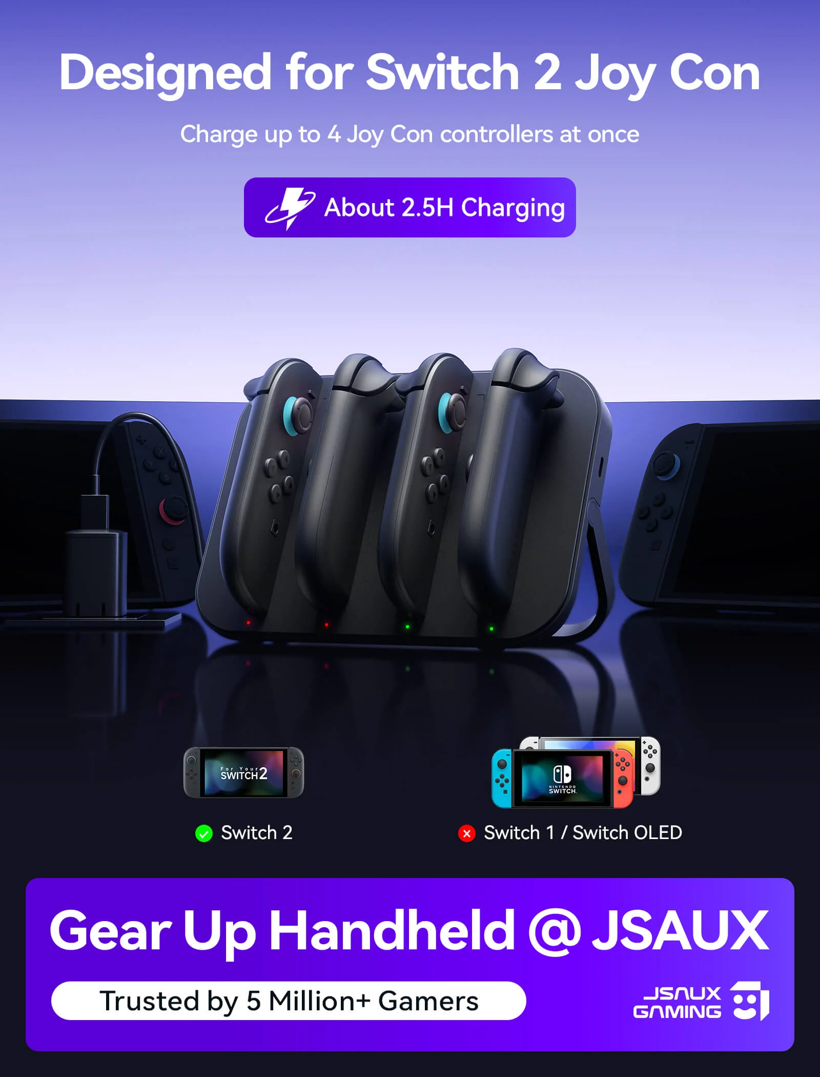Joy-Con Charging Station for Switch 2 - Image 2