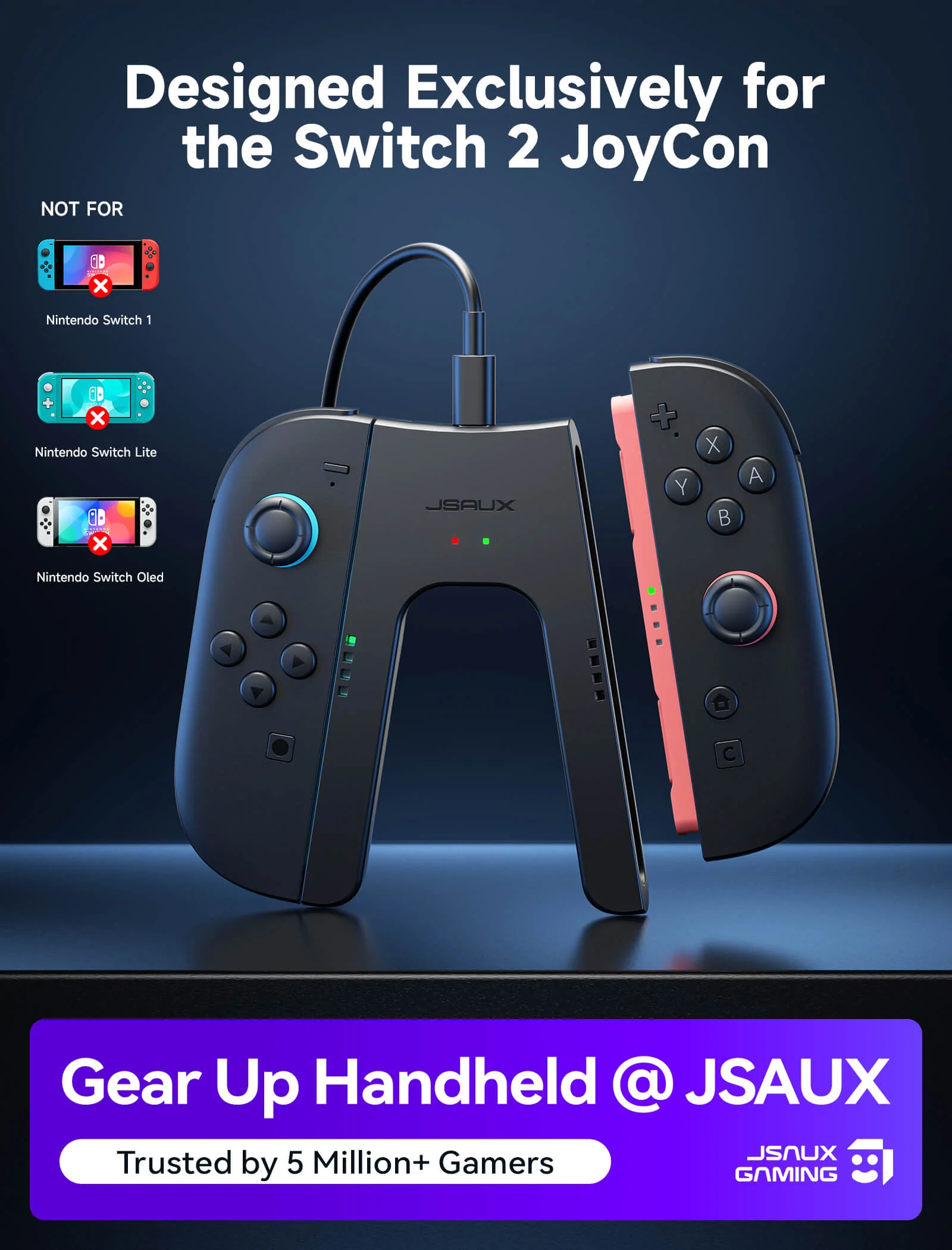 JoyVerse | Joy-Con Charging Grip for Switch 2 - Image 2