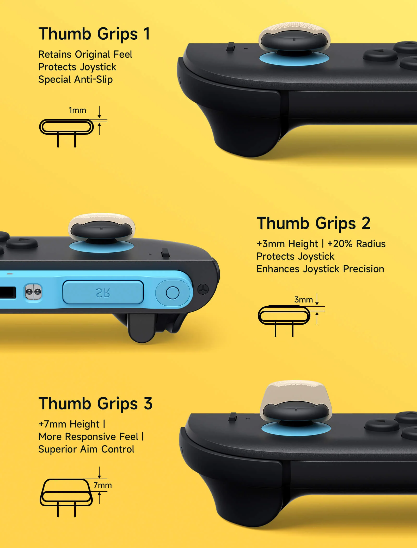 Multi-Mode Joystick & Grip Guard Set for Switch 2 & Steam Controller - Image 18