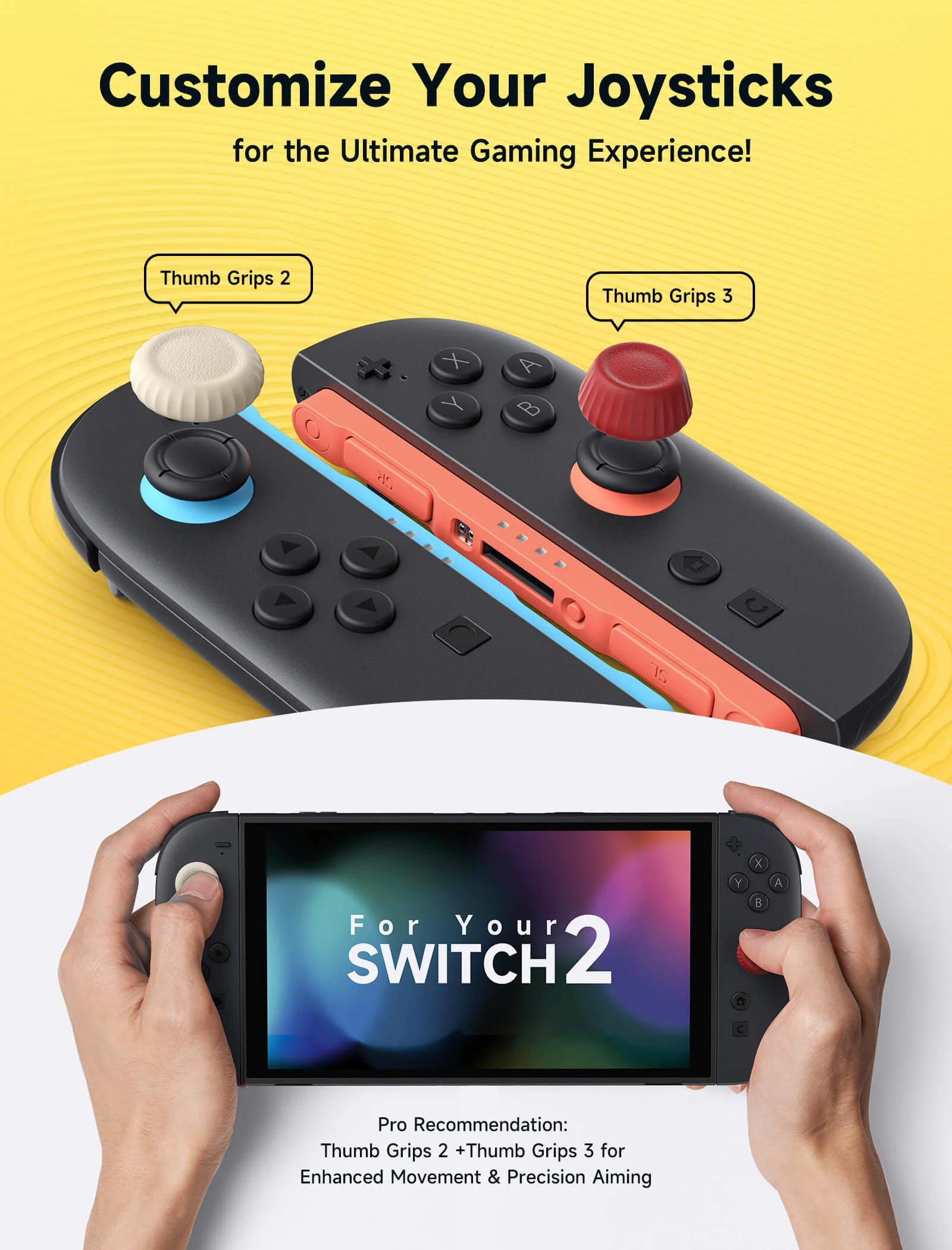 Multi-Mode Joystick & Grip Guard Set for Switch 2 & Steam Controller - Image 19