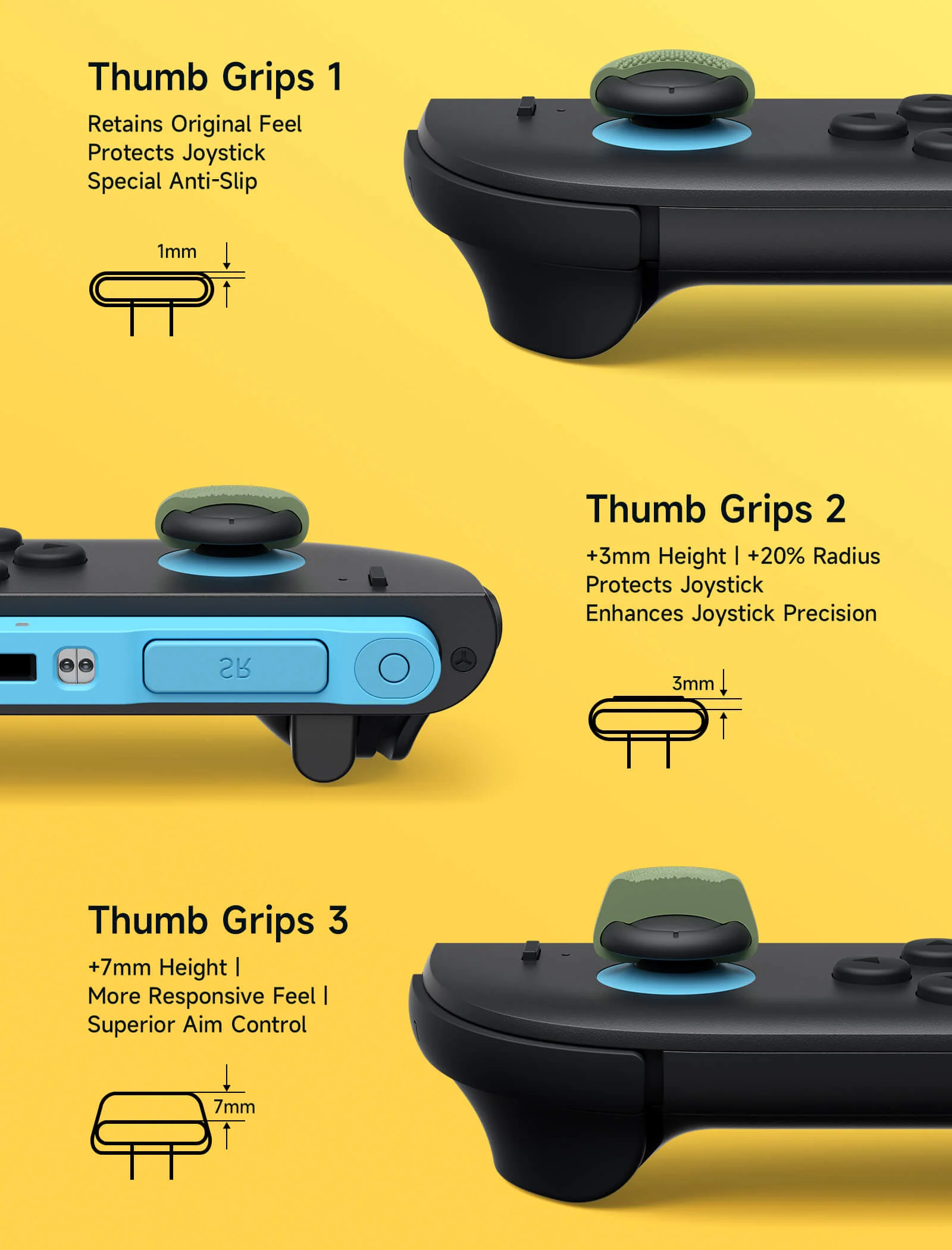 Multi-Mode Joystick & Grip Guard Set for Switch 2 & Steam Controller - Image 26