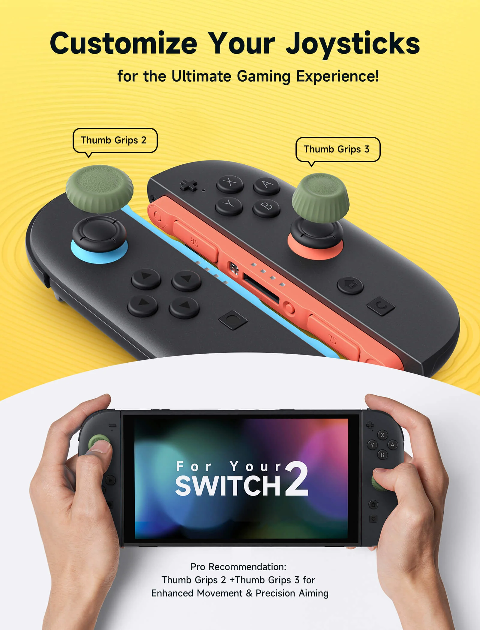 Multi-Mode Joystick & Grip Guard Set for Switch 2 & Steam Controller - Image 27