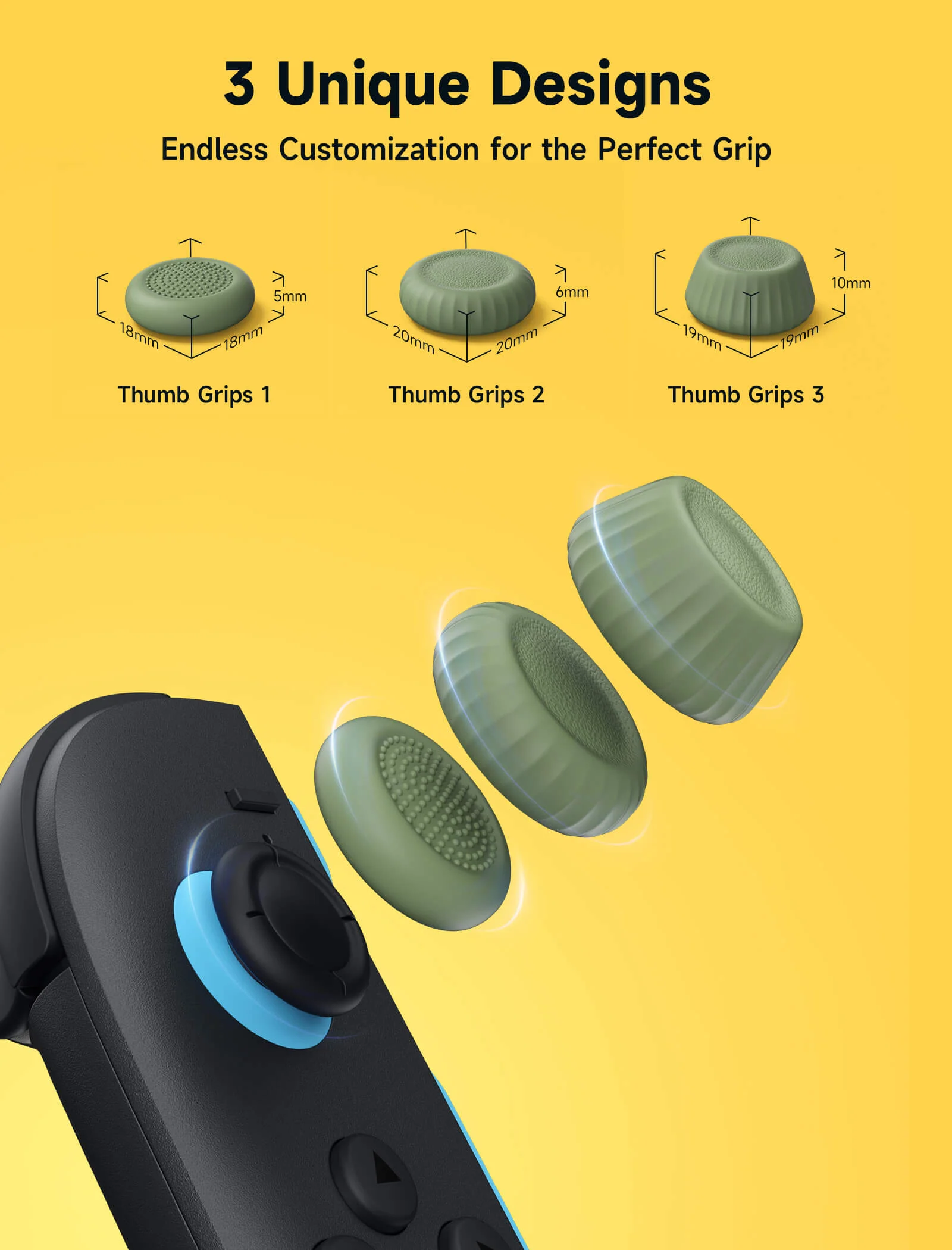 Multi-Mode Joystick & Grip Guard Set for Switch 2 & Steam Controller - Image 30