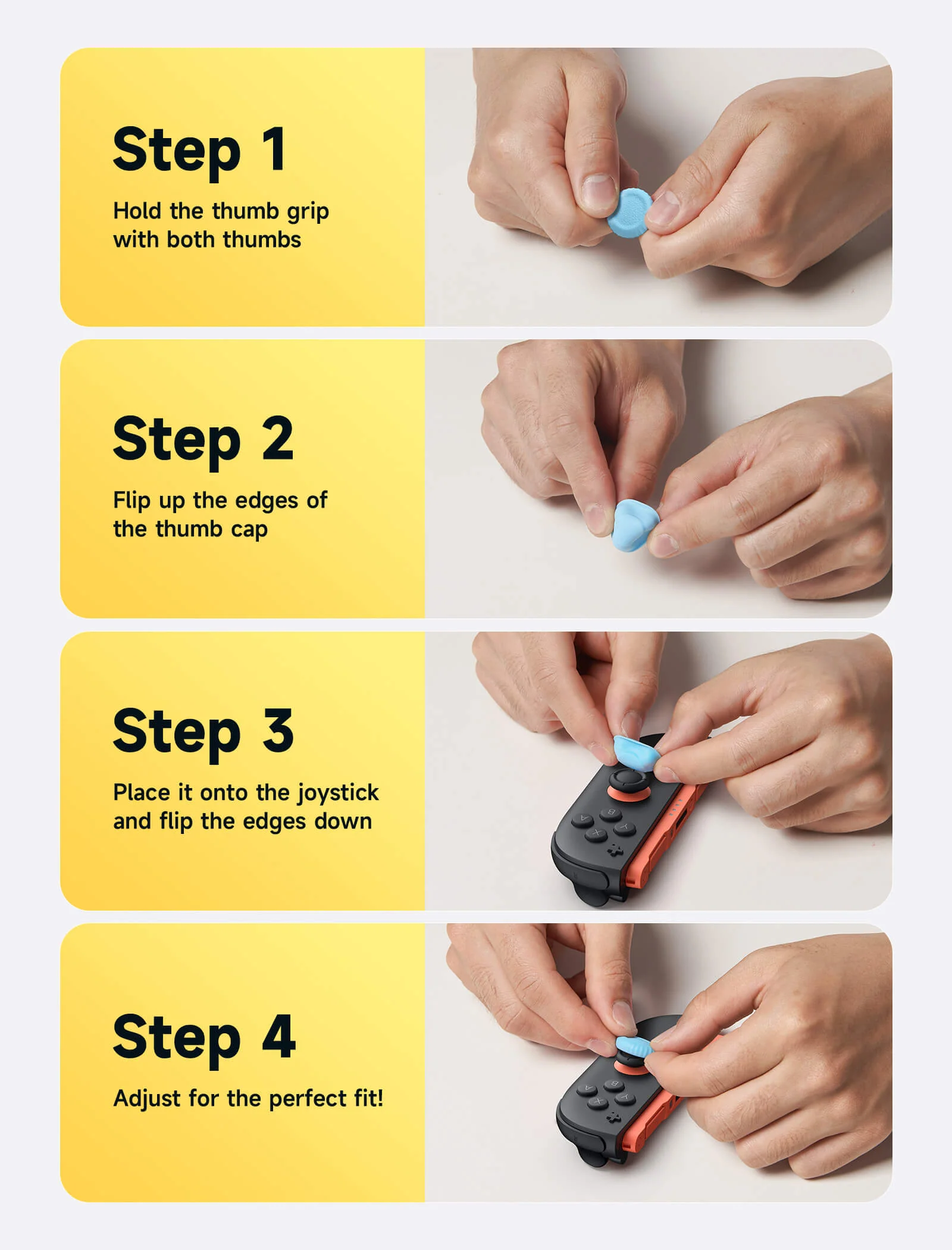 Multi-Mode Joystick & Grip Guard Set for Switch 2 & Steam Controller - Image 7