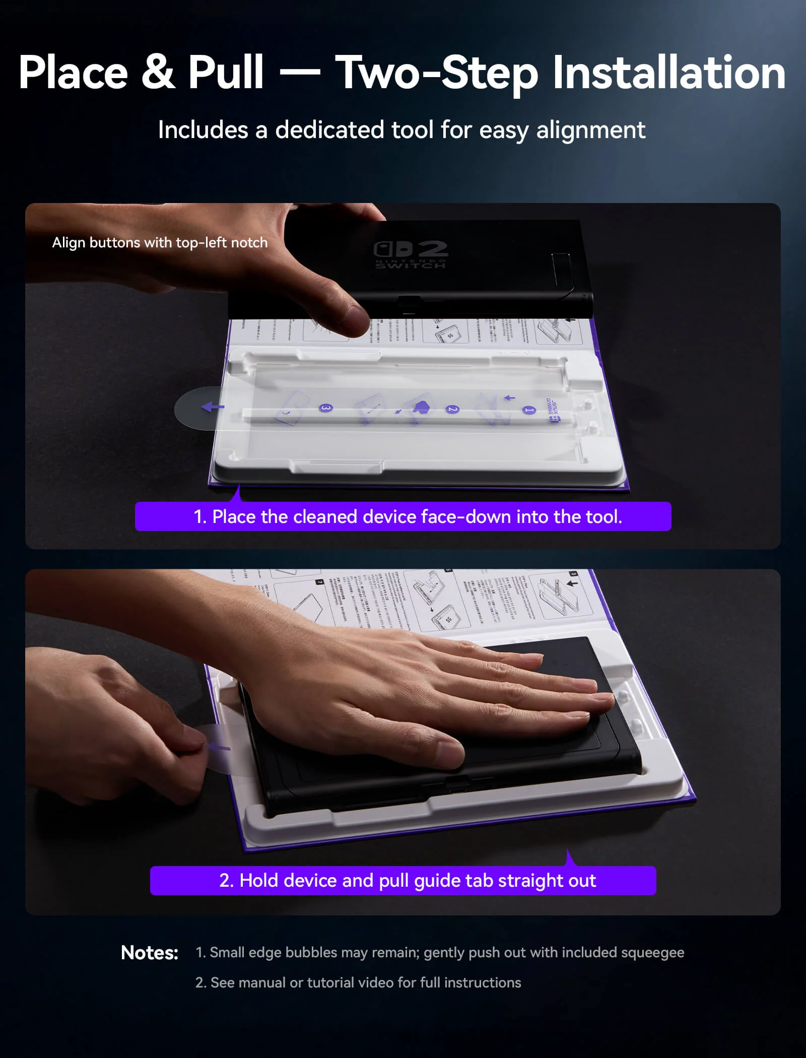 Obsidian AR Screen Protector for Switch 2 - Image 4