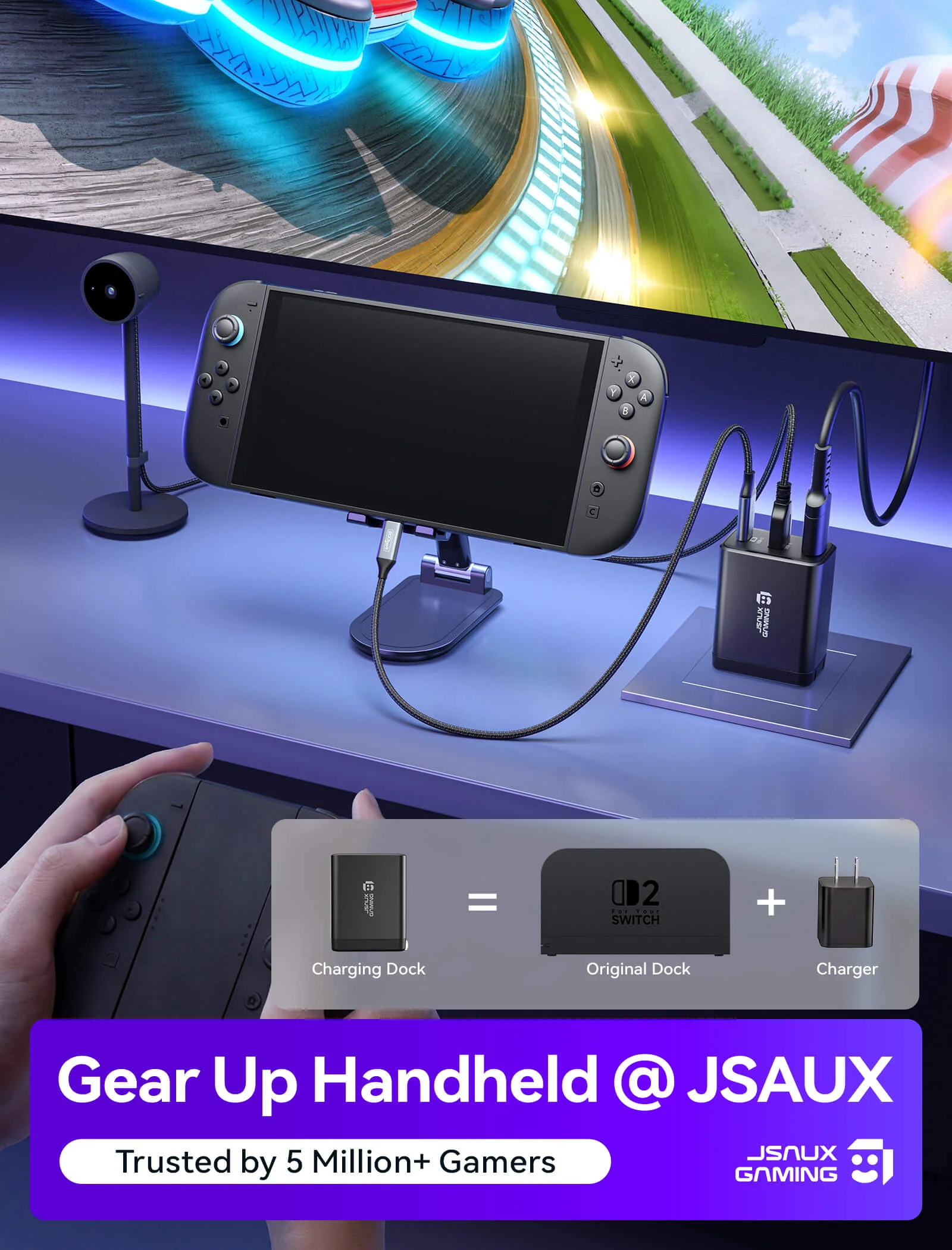 OmniCentro Charger Dock for Switch 2 - Image 11
