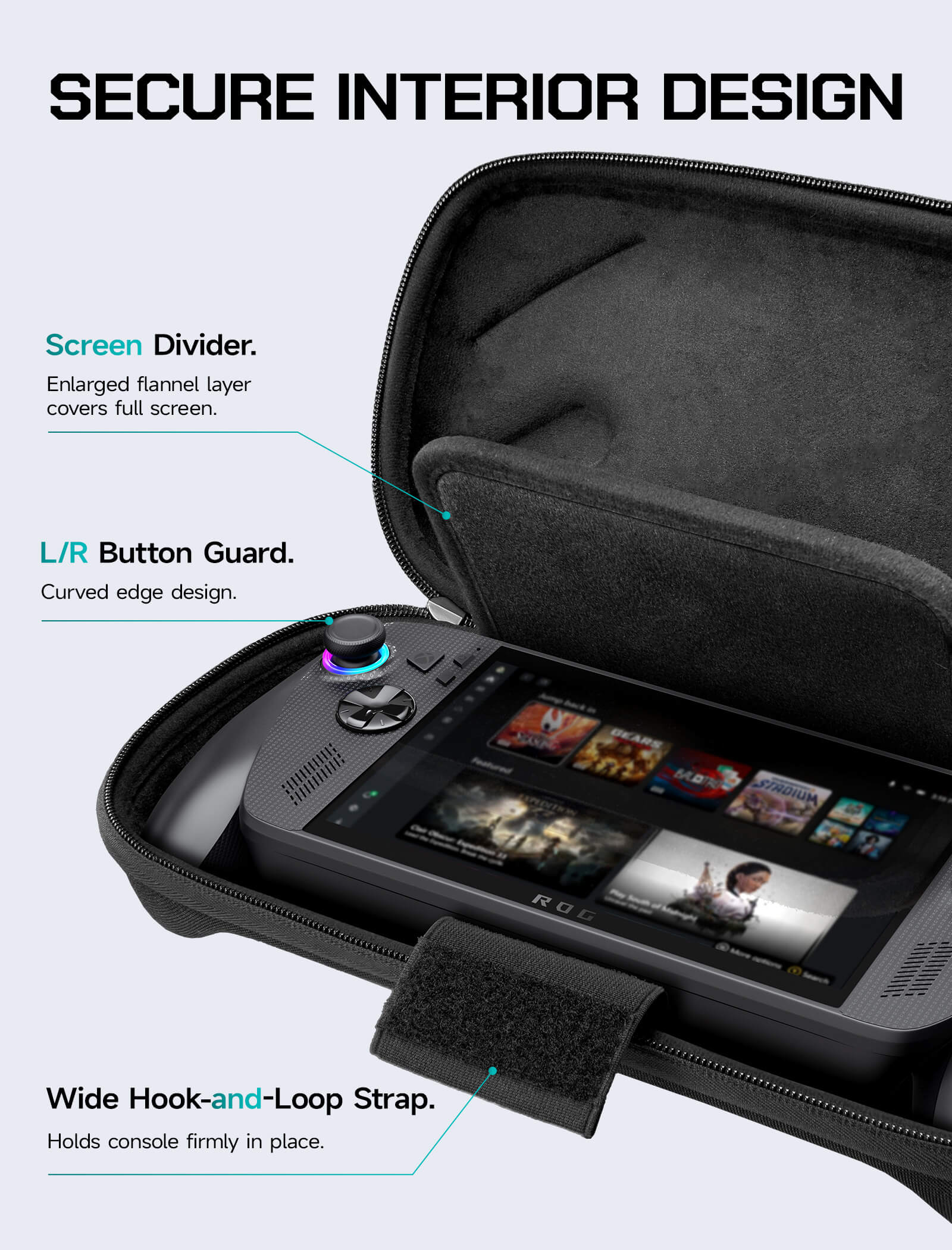 Slim Carrying Case for ROG Xbox Ally X & ROG Xbox Ally - Image 3