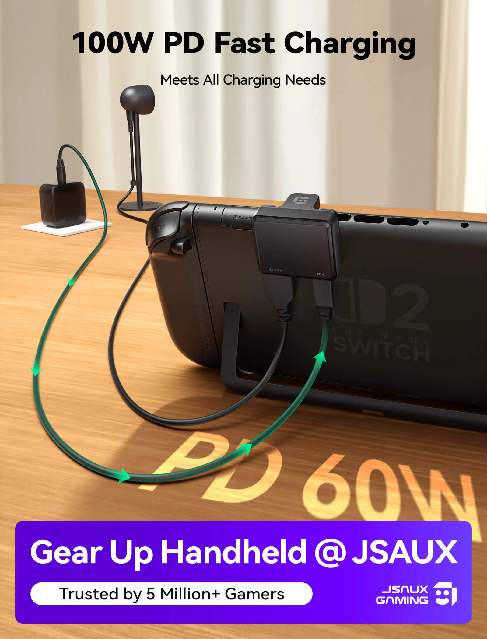 USB-C to USB-C & A PD Adapter for Switch 2 - Image 11
