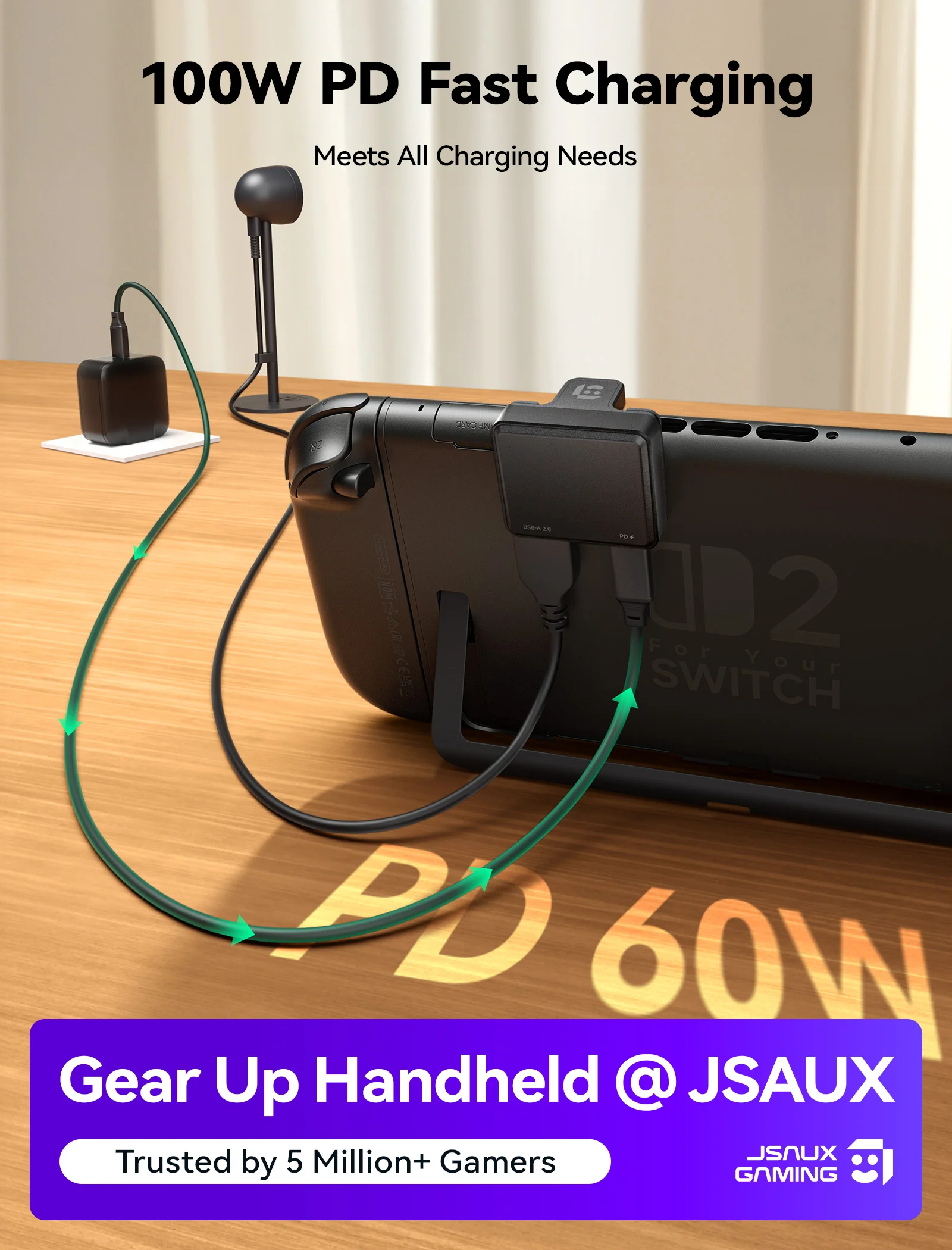 USB-C to USB-C & A PD Adapter for Switch 2 - Image 19