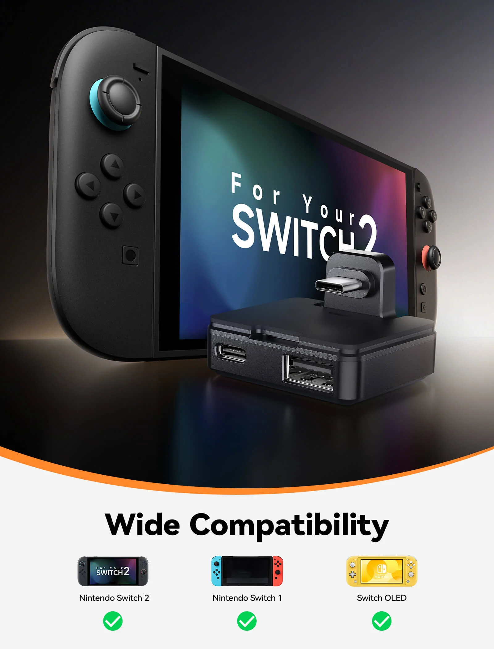 USB-C to USB-C & A PD Adapter for Switch 2 - Image 5